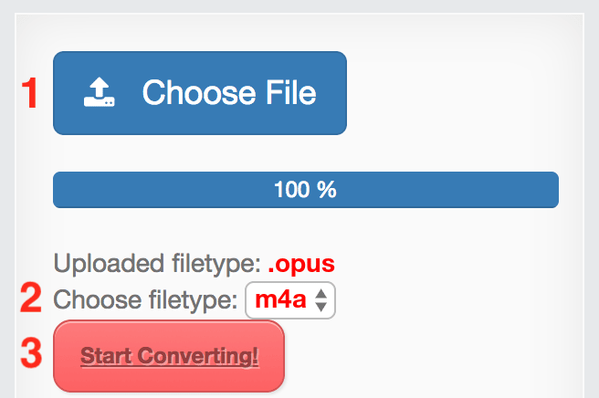 How to convert OPUS files online to M4A